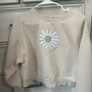 Rylee + Cru daisy sweatshirt